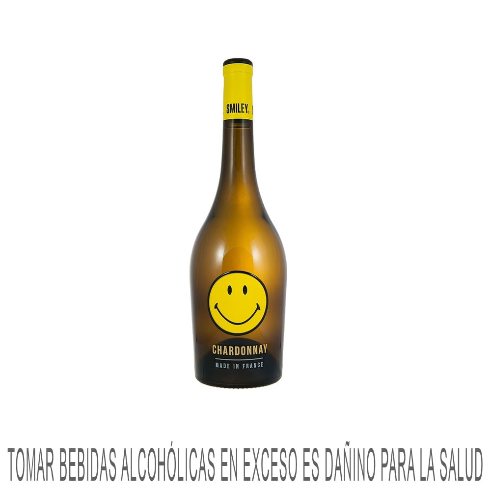 Vino Blanco SMILEY Chardonnay Botella 750ml