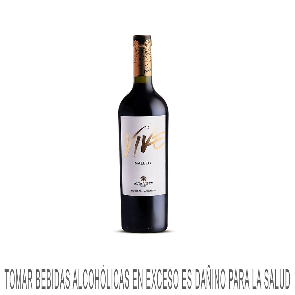 Vino Tinto ALTA VISTA Malbec Roble Botella 750ml