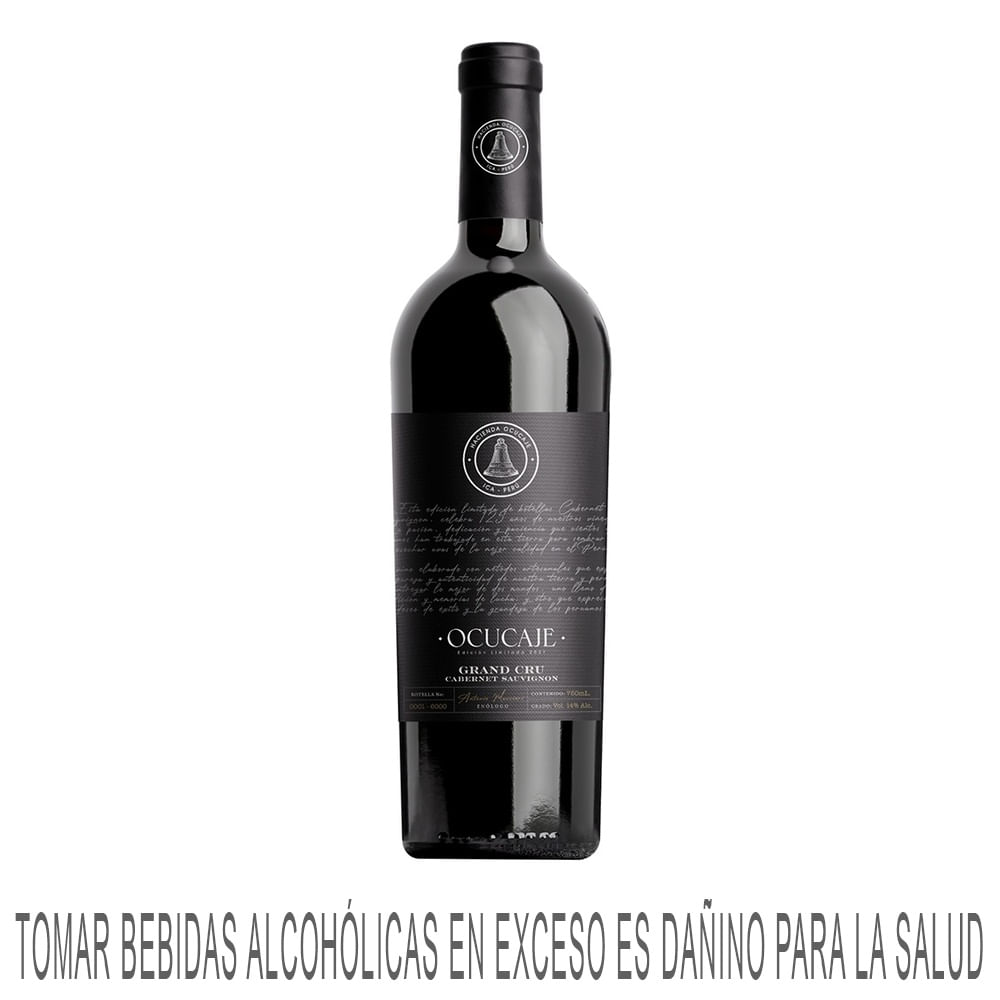Vino Tinto OCUCAJE Cabernet Sauvignon Botella 750ml