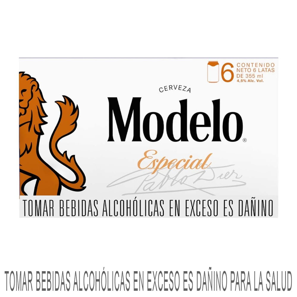 Cerveza Especial MODELO Lata 355ml Paquete 6un