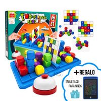 Juego De Mesa 2 Jugadores Bloques De Colores Con Timbre Educativo + Tablet LCD Regalo