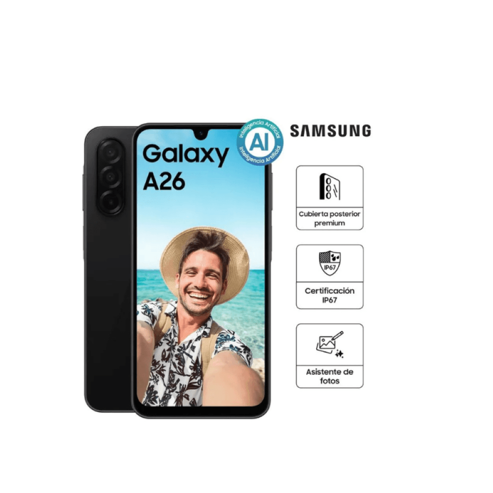 SAMSUNG A26 5G 8RAM-256GB COLOR NEGRO