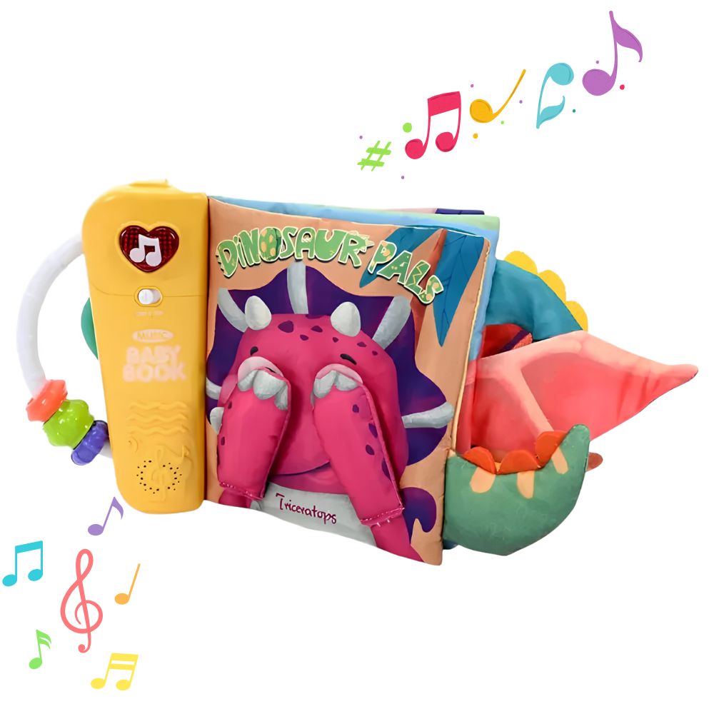Libro de Aprendizaje Sensorial Baby Dinosaurio