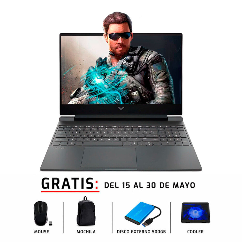 Laptop HP VICTUS 15 FB3018LA 15.6 AMD Ryzen 7 7445HS 16GB DDR5 500GB RTX3050 6GB