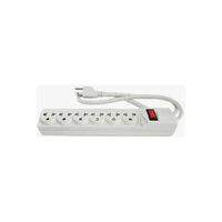 Supresor de Pico de 6 Tomas - 1mt Home Light - Blanco
