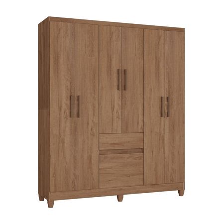 Ropero Aruba 7 Puertas 1 Cajón MDP Freijo