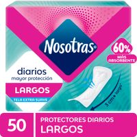 Protectores Diarios NOSOTRAS Largos Paquete 50un