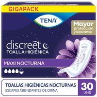 Toalla Higiénica TENA Discreet Maxi Night Paquete 30un