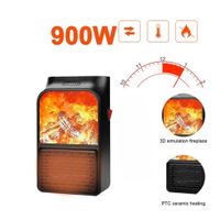 Calefactor 3D Eléctrico Flame Heater de 1000 Watts