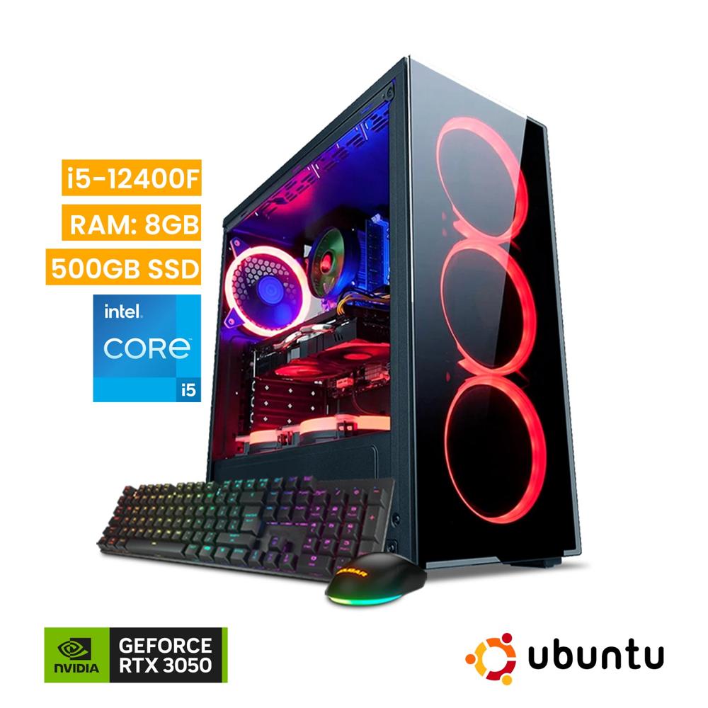 PC Gamer Vastec Hero Intel Core i5-12400F 8GB 500GB SSD RTX 3050 6GB Linux