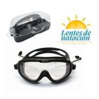 Lentes de Natación Antiempañante con Protección UV y Tapones de Oído