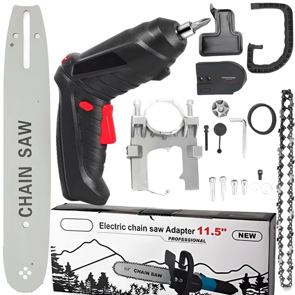 Destornillador Eléctrico + Adaptador Motosierra - 