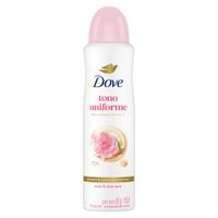 Desodorante para Mujer en Aerosol DOVE Tono Uniforme Rosas Frasco 150ml