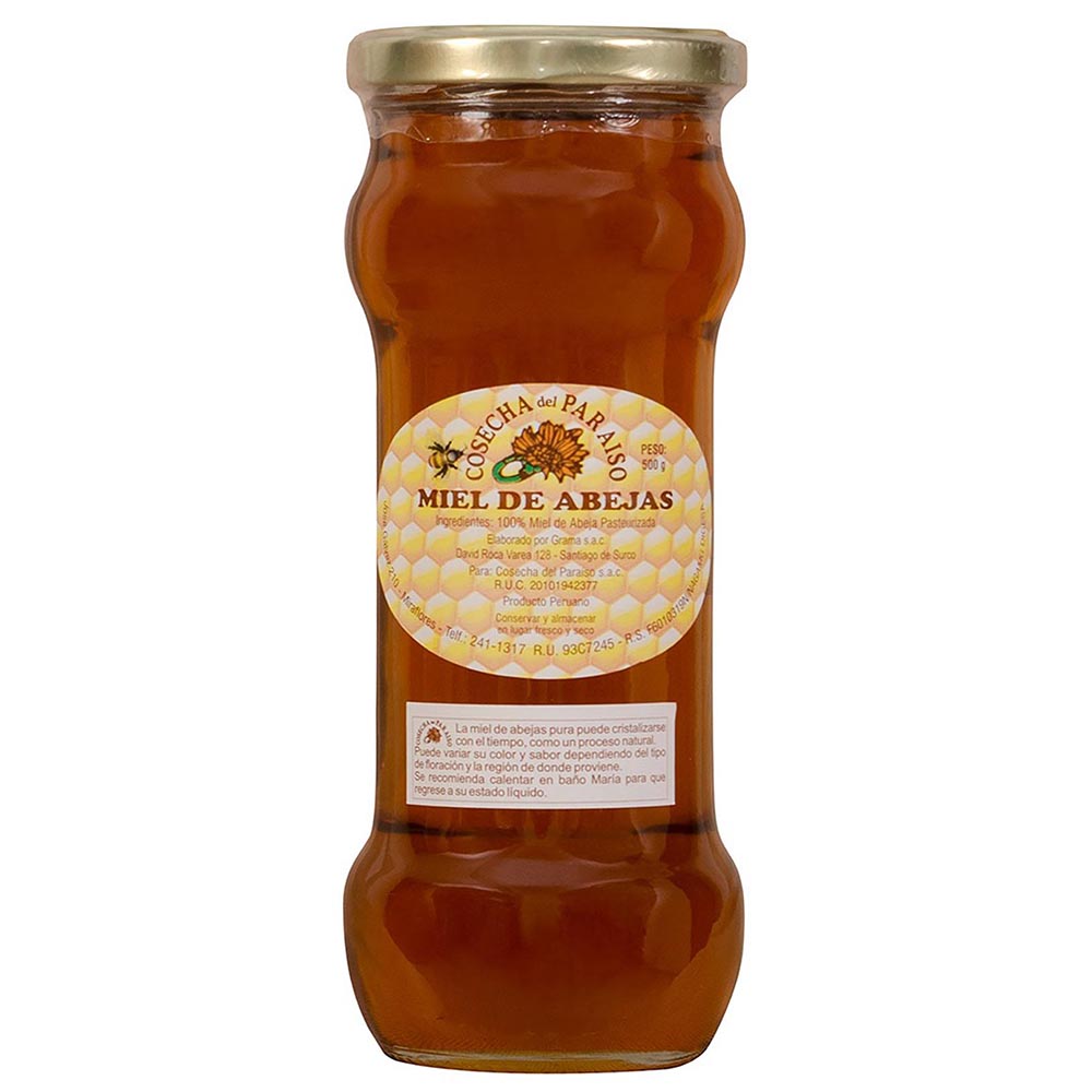 Miel de Abeja COSECHA DEL PARAISO Frasco 500g