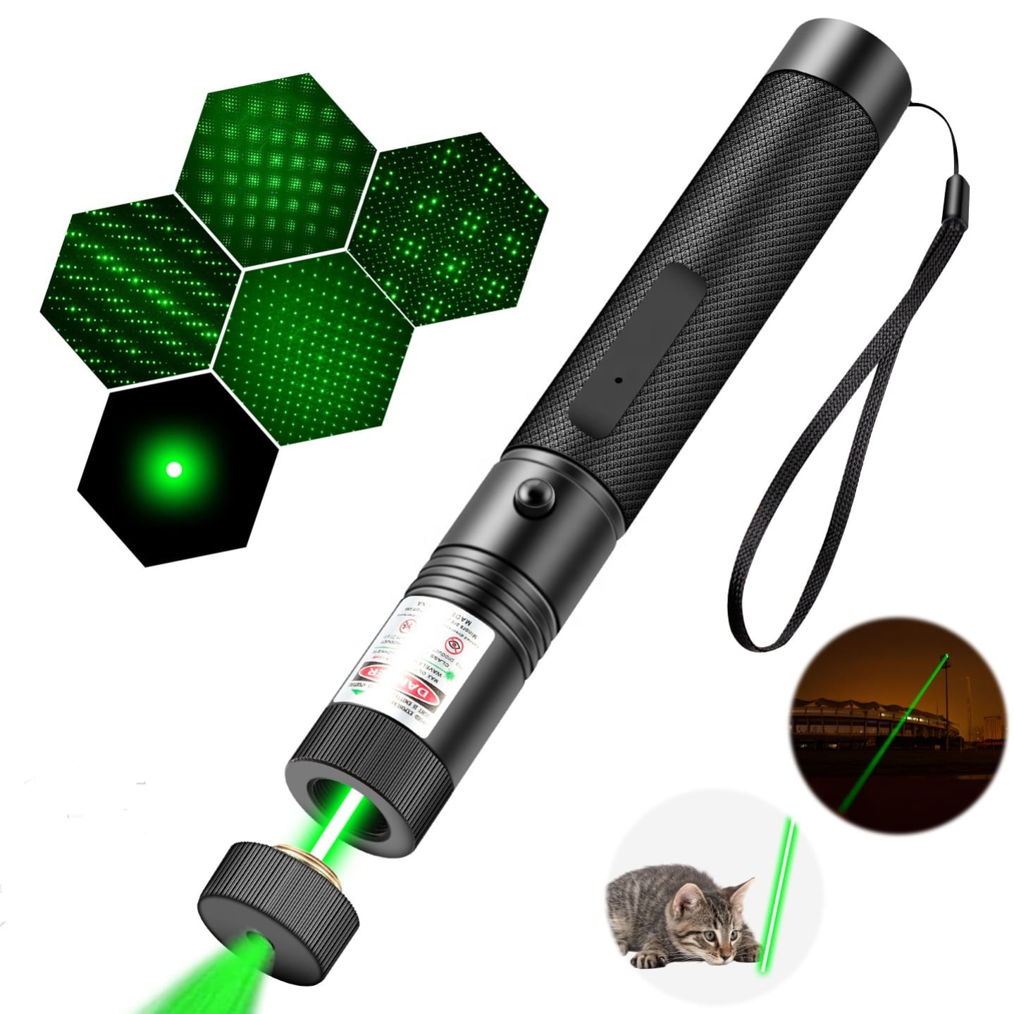 Kit Puntero Láser 303 con Llave Recargable de Largo Alcance