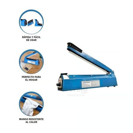 Selladora Electrica Termica Para Plastico Bolsas 30cm Polietileno Multicolor