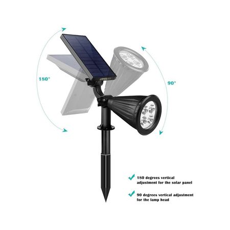 Estaca Solar LED Lampara Jardín Iluminación Decoración Exterior Multicolor