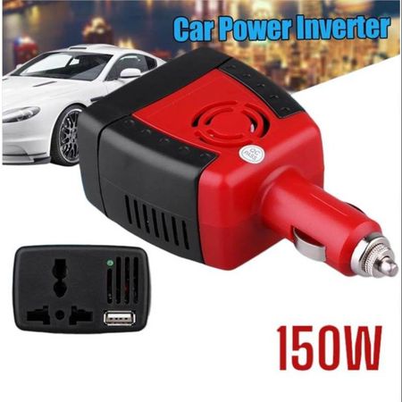 Inversor de Corriente para Auto de 12v A 220v Usb 150W Transformador Multicolor
