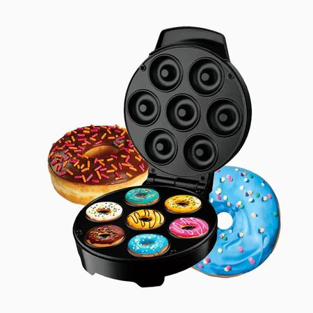 Mini Hormo Máquina para hacer Donas 7Rosquillas Multicolor