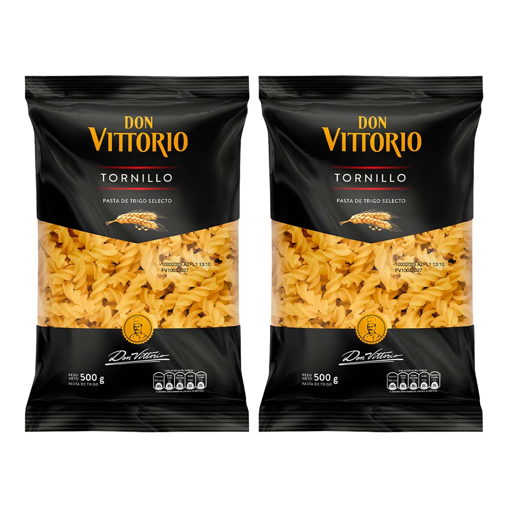 Pack Fideos Tornillo DON VITTORIO Bolsa 500g x 2un