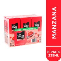 Bebida FRUGOS DEL VALLE Manzana Caja 235ml Six Pack