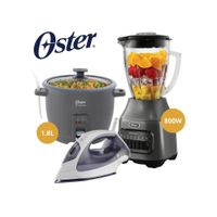 Combo Oster Licuadora - Olla Arrocera 1.8 LT- Plancha a Vapor