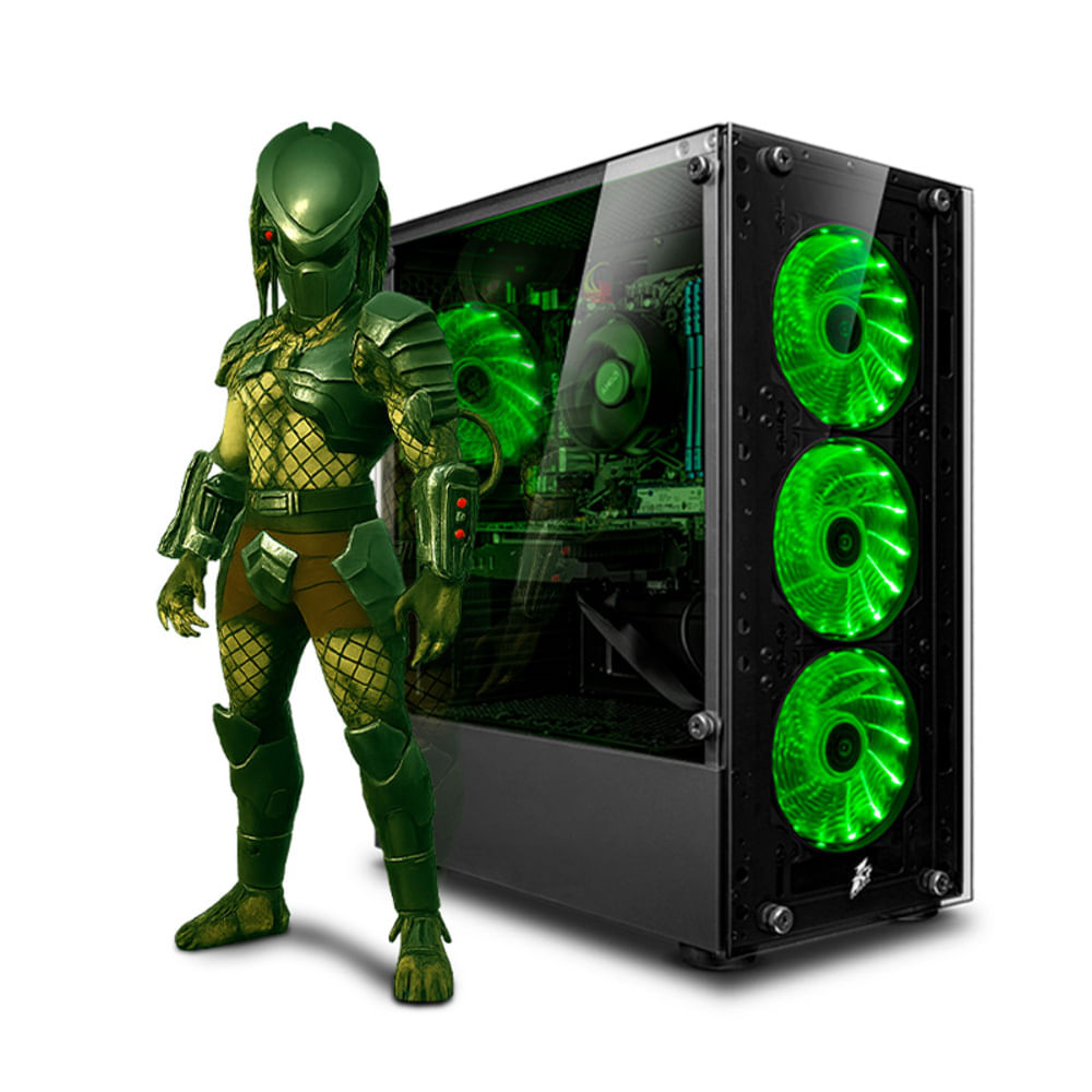 CPU GAMER HAKU GREEN RYZEN 7 4750G 8GB 500GB MI PC LISTA - MIPCLISTA SOLO CPU