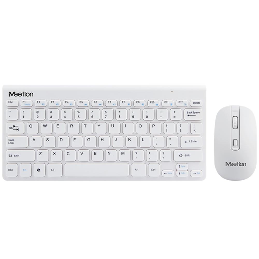 Kit Teclado Mouse Inalámbricos BLANCO