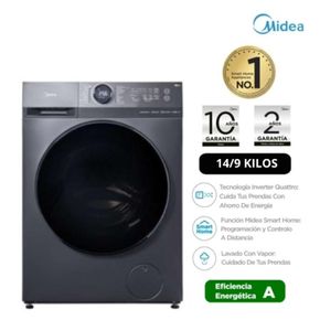 Midea 14Kg 9Kg Carga Frontal Inverter Titanium