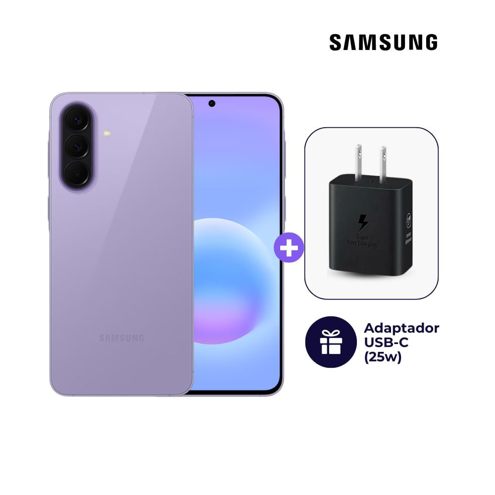 Samsung Galaxy A57 5G 256GB 8GB Ram Lila y Adaptador USB-C Samsung Original 25W