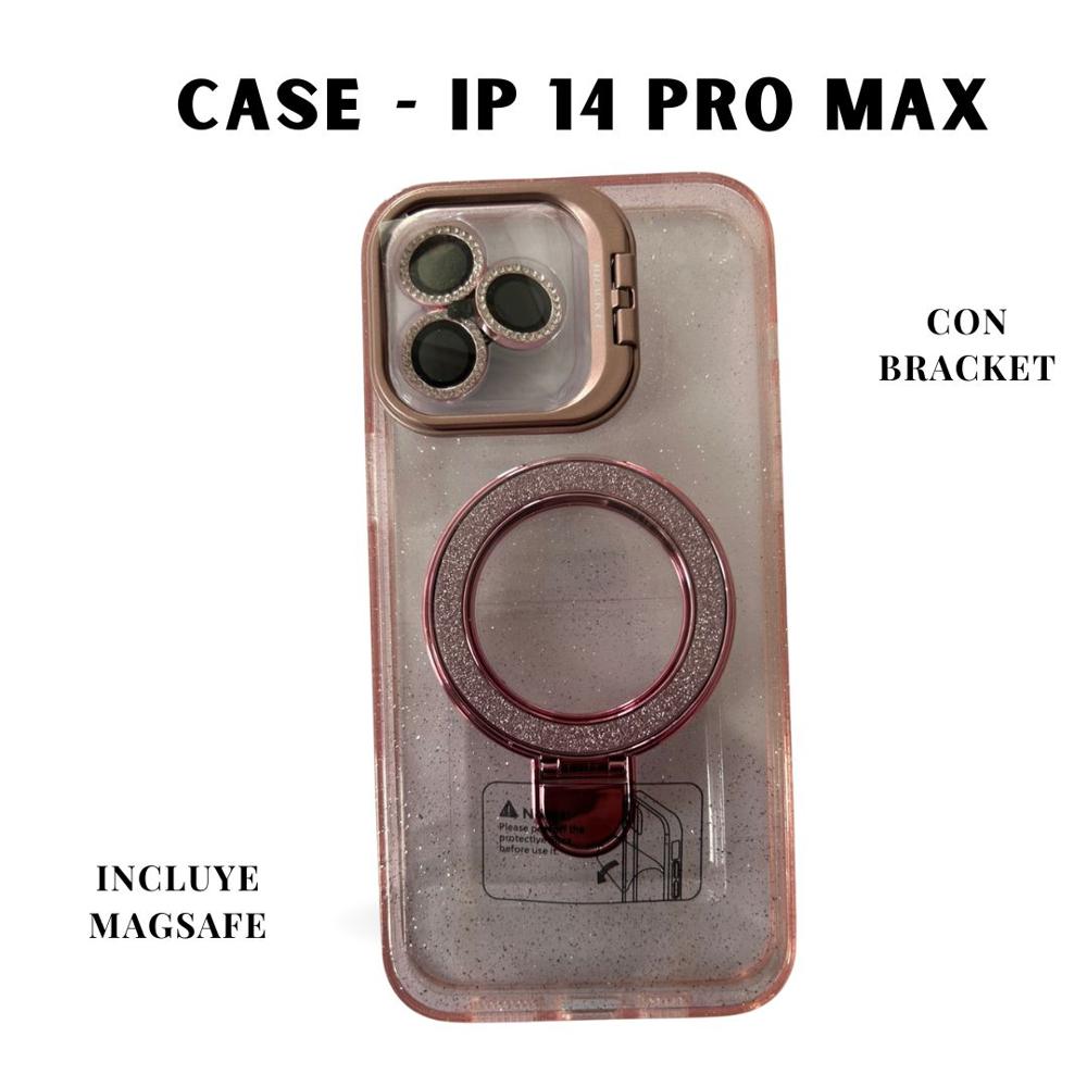 CASE MAGSAFE IPHONE 14 PRO MAX ROSADO SHIMER