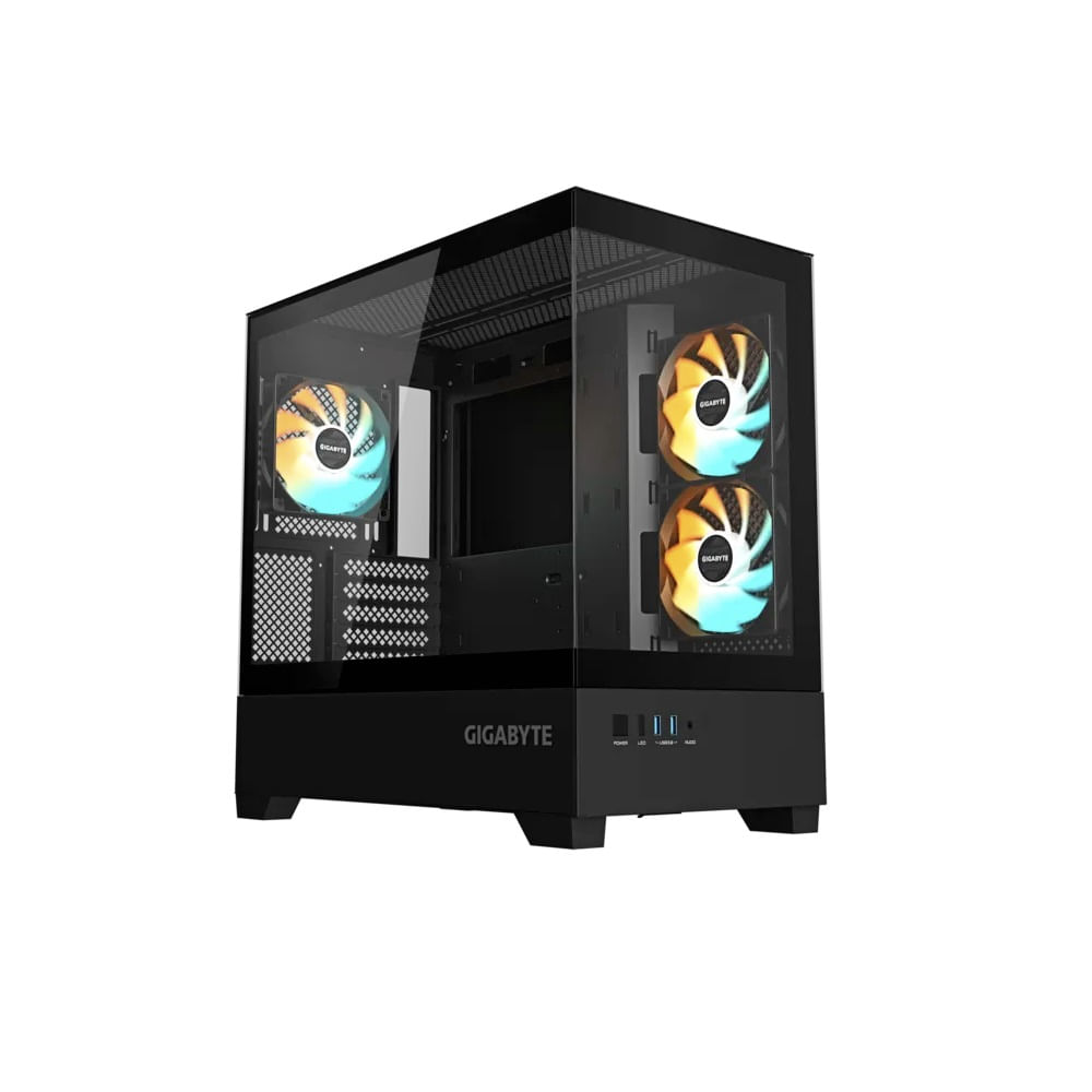 Case GIGABYTE GB-C201P C201 PANORAMIC Mid Tower Compatible con mini-ITX m-ATX Negro