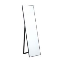 Espejo Rectangular De Pie Slim Negro 40x150cm Orange