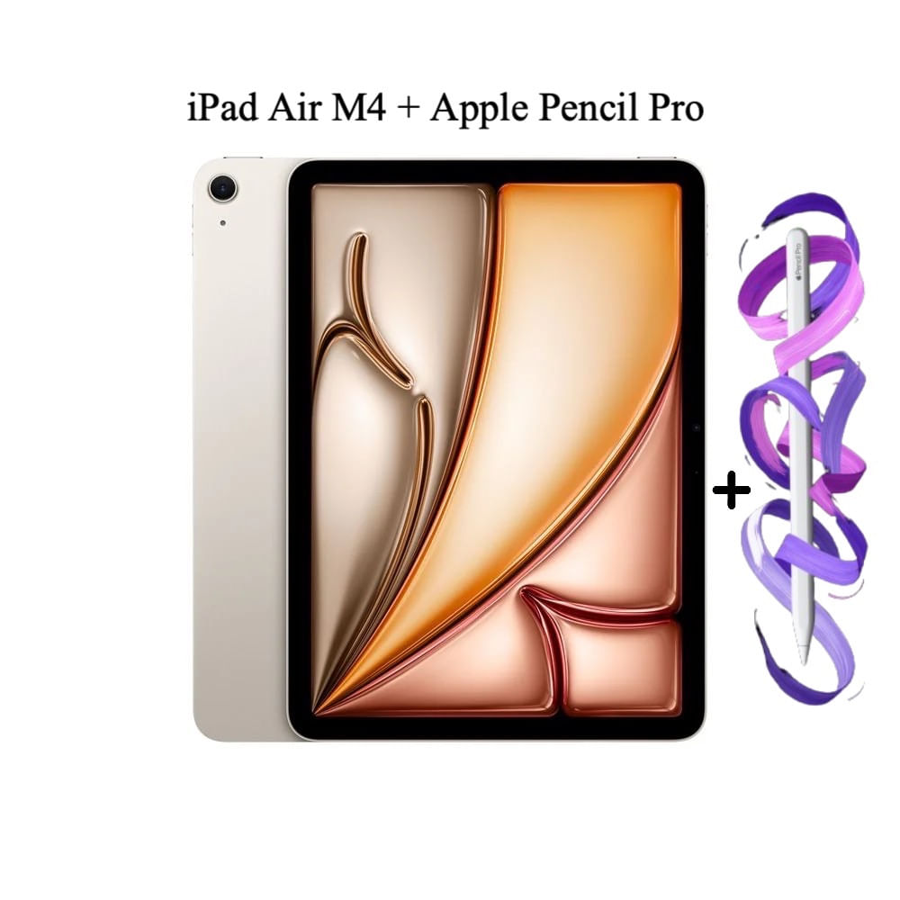 iPad Air 11"" Chip M4 WiFi 128GB Starlight + Apple Pencil Pro