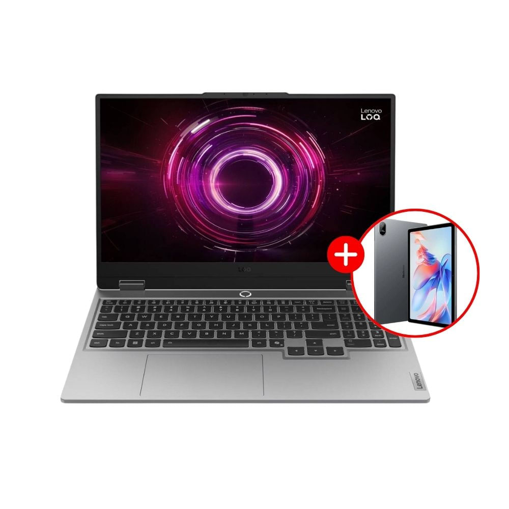 Combo Laptop Lenovo LOQ 15AHP10 15.6"" AMD Ryzen 7 512GB + Tablet Blackview Tab 11 WIFI Lunagrey