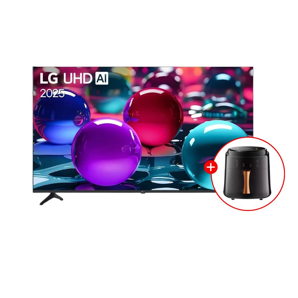 Combo Televisor LG 65 UHD 4k ThinQ AI-AI Magic Remote-Freidora De Aire Boma BM-689 Negro