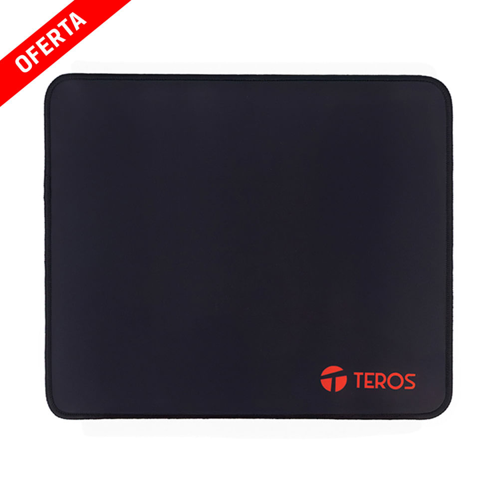 Mouse Pad Teros TE-3017S Negro Antideslizante Precisión