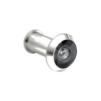Mirilla Visor de Seguridad con Acabado de Cromo Para Puerta 180° 30 mm Hermex MIRI-3