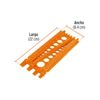 Regleta Medidora de Tuercas Estandar Identificador de Medidas SAE y MM para Taller REGLA-22