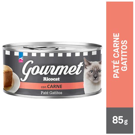 Comida Para Gatos Gourmet Ricocat Gatitos Con Carne Lata 85g Plazavea Supermercado