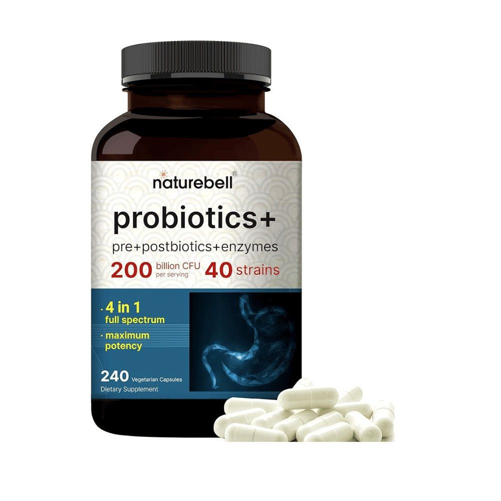 Probióticos NatureBell 200 Billones  40 Cepas  Enzimas240 Caps