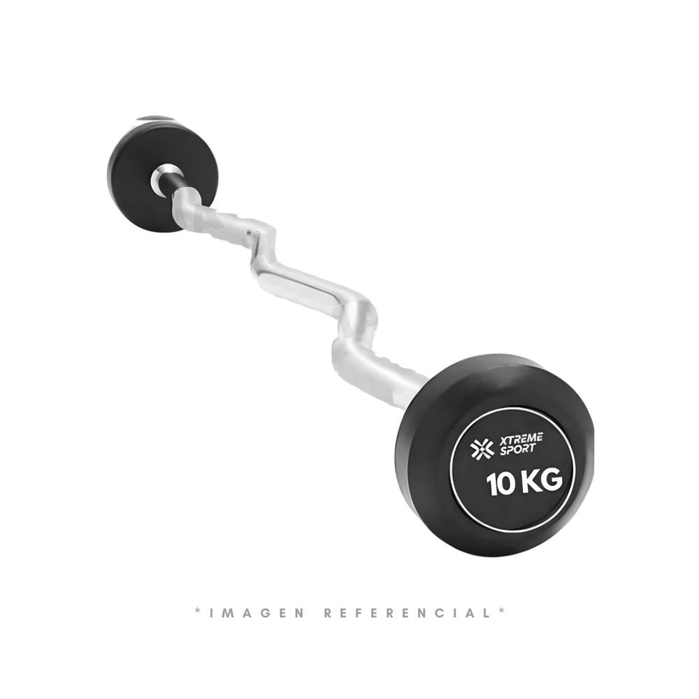 BARRA CURVA ZETA CON PESO FIJO DE 10 KG