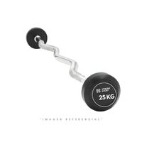 BARRA CURVA ZETA CON PESO FIJO DE 25 KG