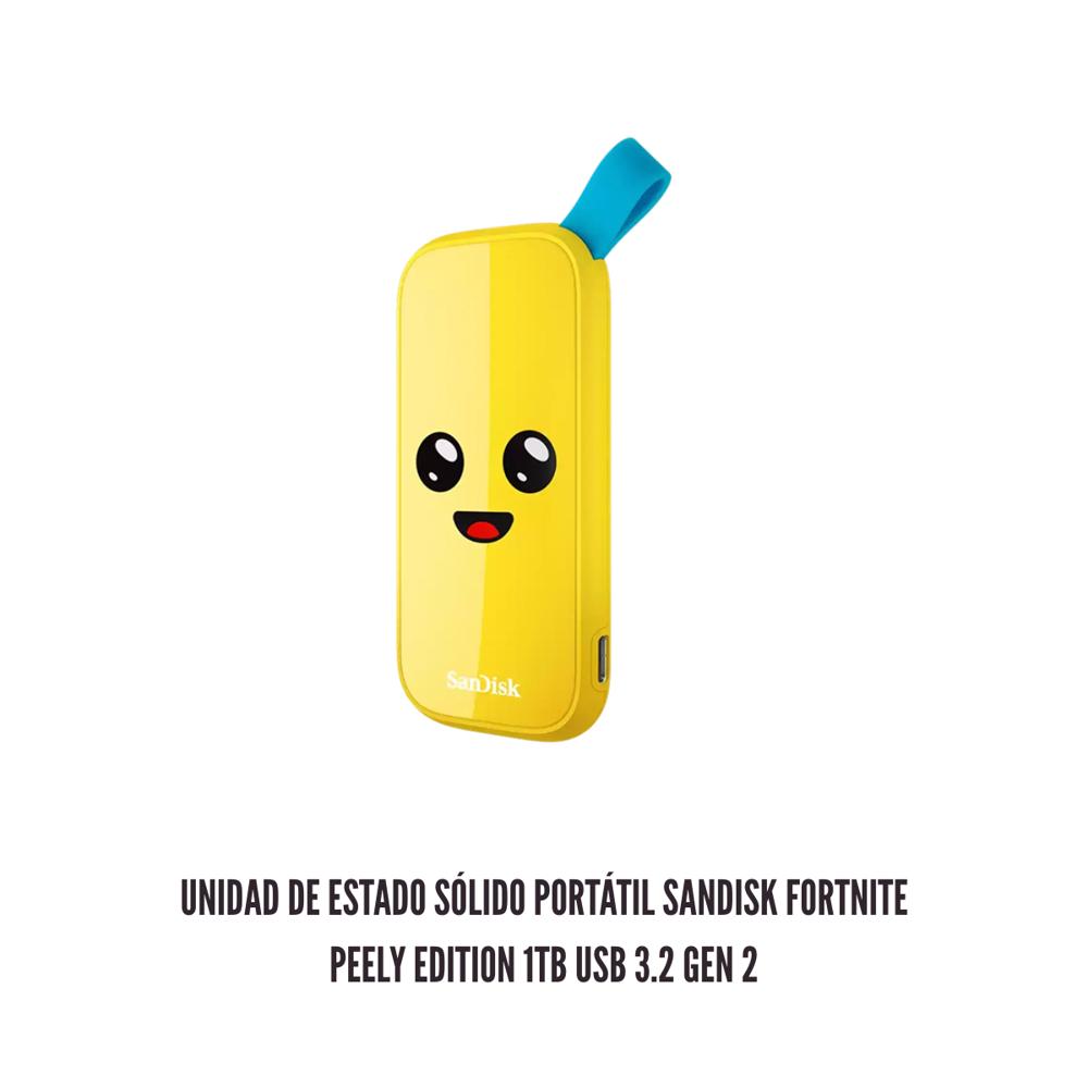 UNIDAD DE ESTADO SOLIDO PORTATIL SANDISK FORTNITE PEELY EDITION 1TB USB 3.2 GEN 2