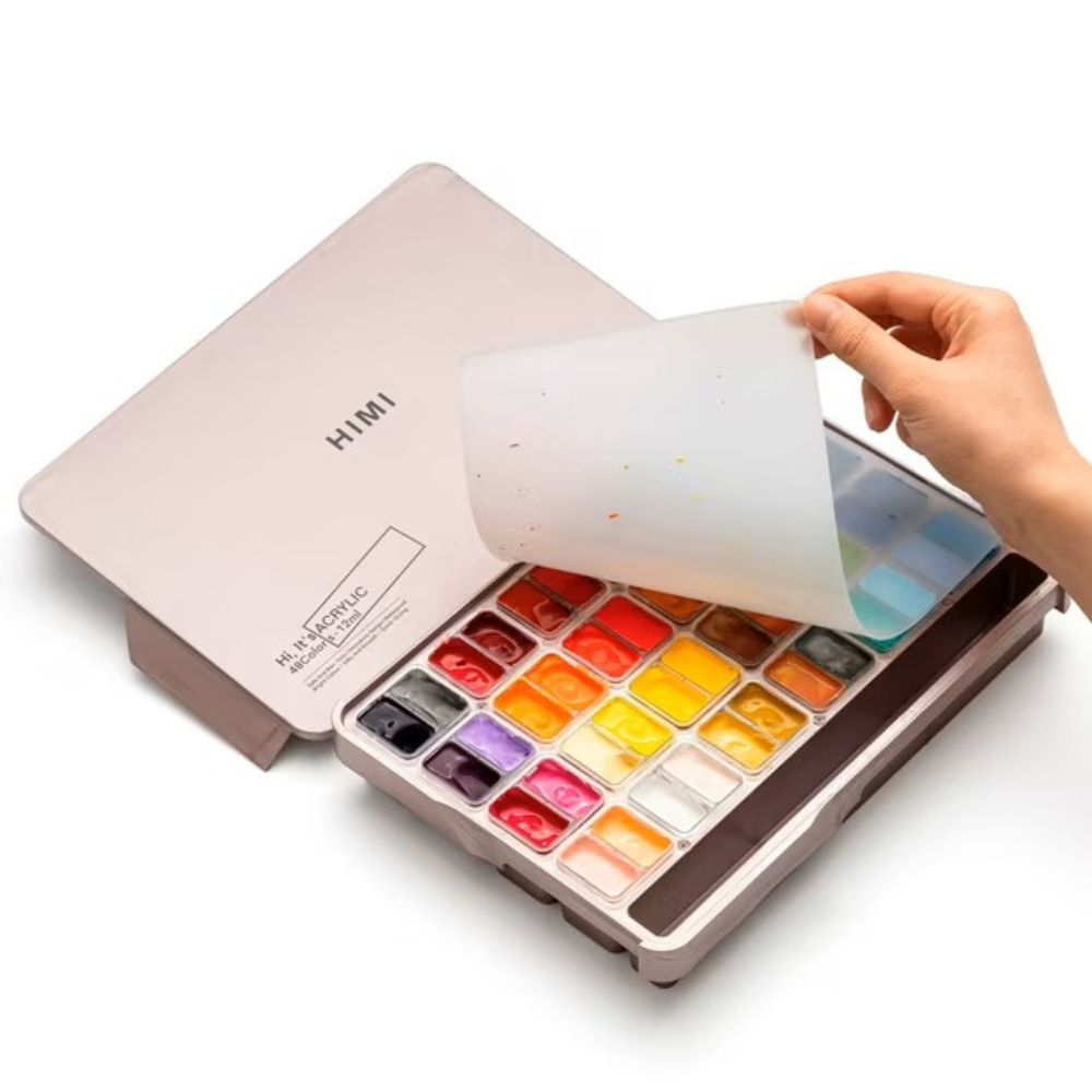 HIMI TWIN JELLY CUP PINTURA ACRÍLICA 48 COLORES 12ML