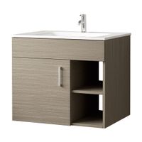 Vanitorio Orange Modelo Florencia Wengue de MDF Marrón 60x45x65 cm