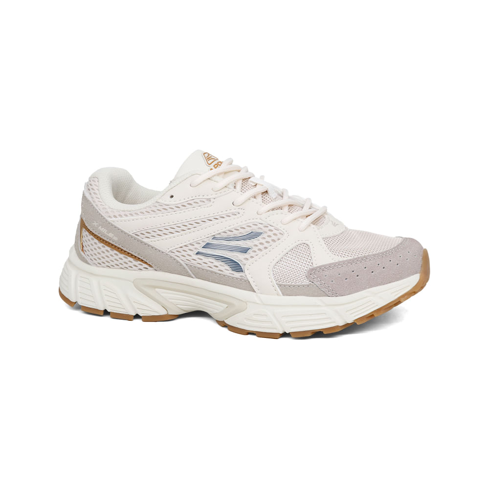 Zapatillas Running Mujer Apolo AD26-15Q2 BEIGE-GRIS 35