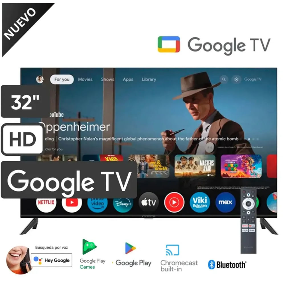 Televisor BLACKLIN LED 32 HD Smart TV Google tv BL32-T3000HD