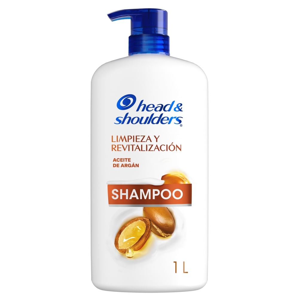 Shampoo HEAD & SHOULDERS Limpieza y Revitalización Control Caspa Botella 1L