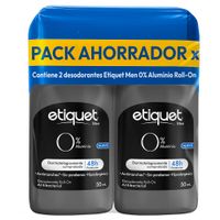 Pack Desodorante para Hombre en Roll On ETIQUET Men 0% Aluminio Frasco 50ml x 2un